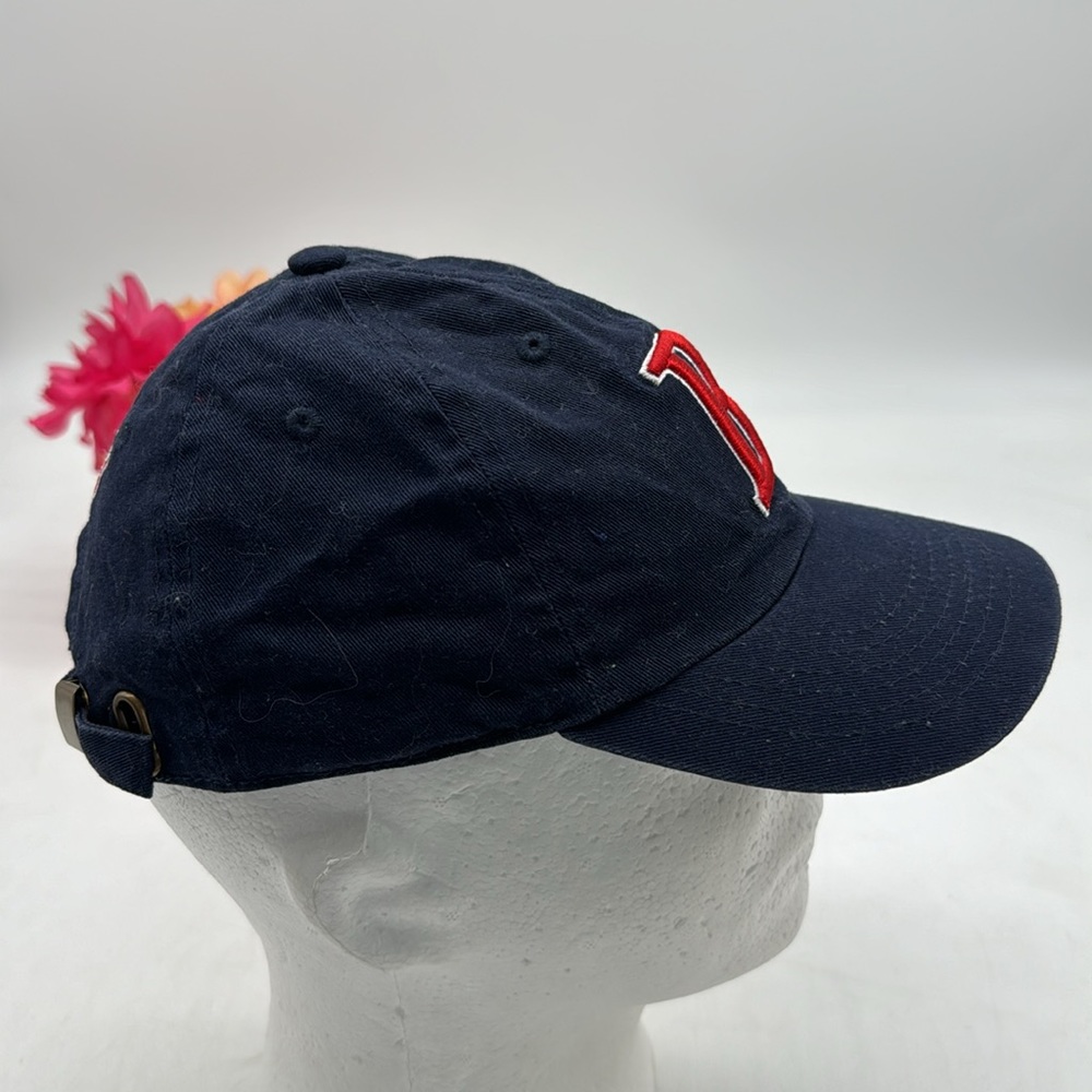 Boston Navy Blue Red Baseball Cap Hat Adjustable HT5305E - Picture 2 of 5